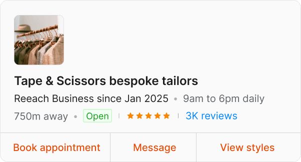 Communicate with, patronize, businesses from one app