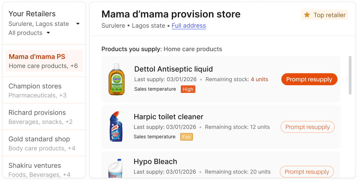 Optimize your supply chain.